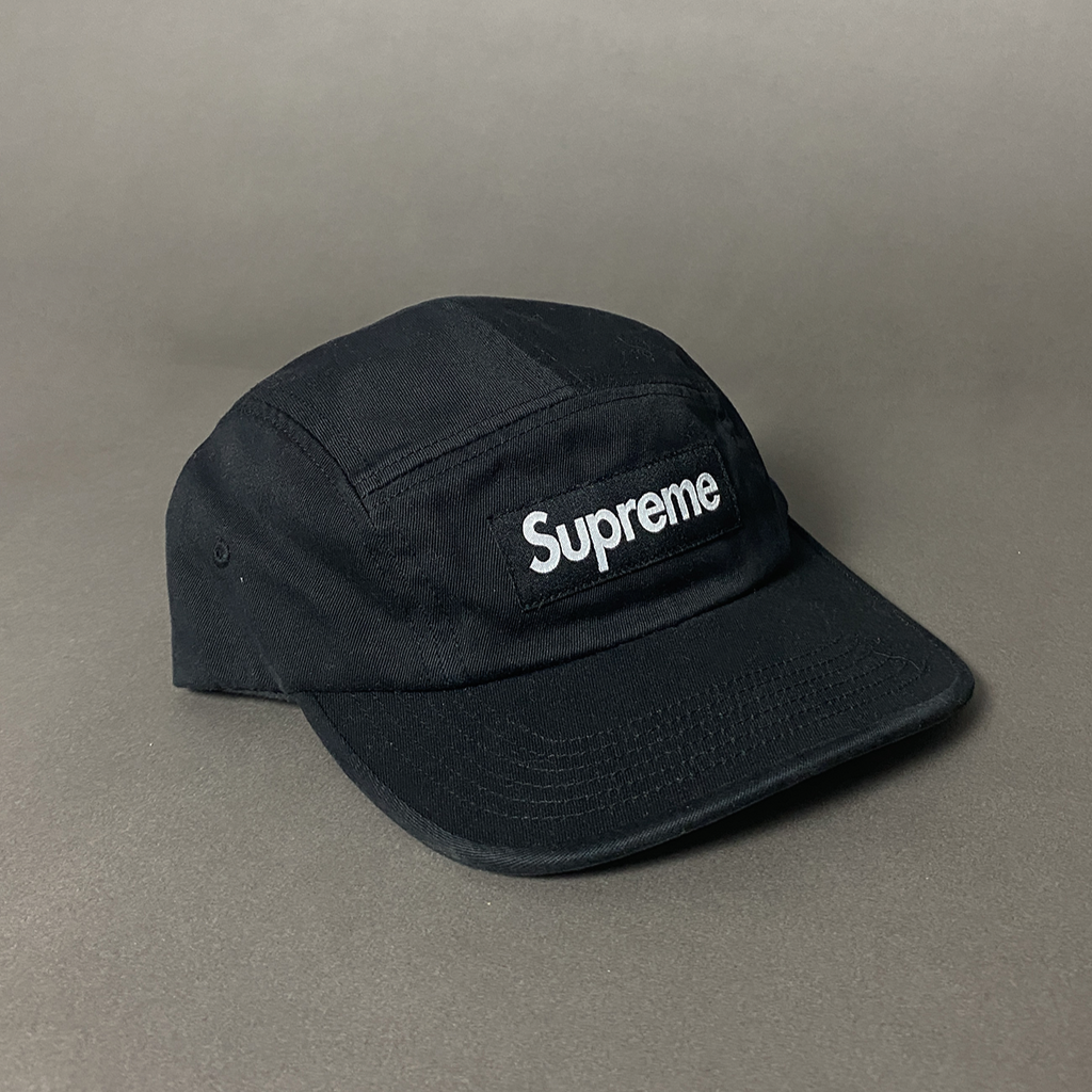 Boné Supreme Washed Chino Twill Camp Cap "Black"