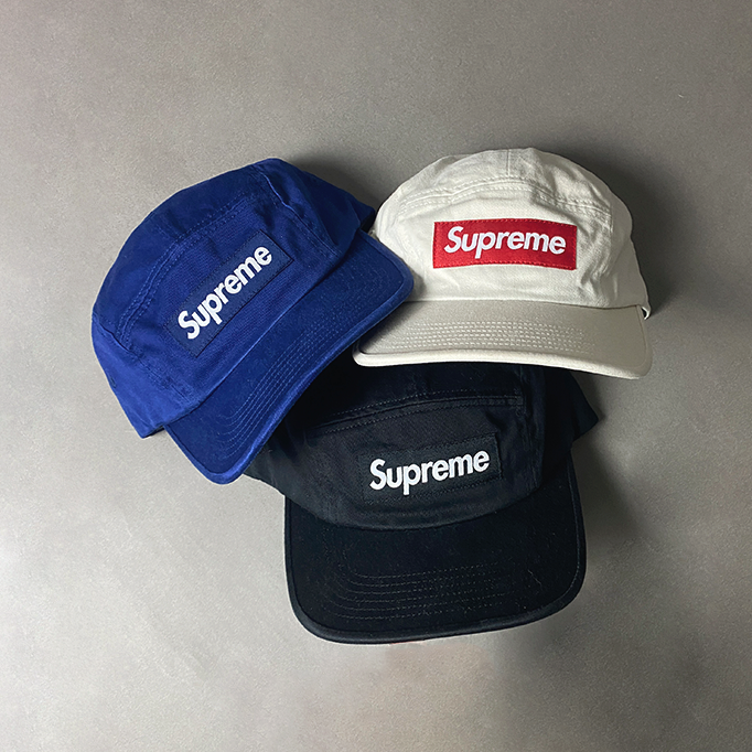 Boné Supreme Washed Chino Twill Camp Cap "Black"