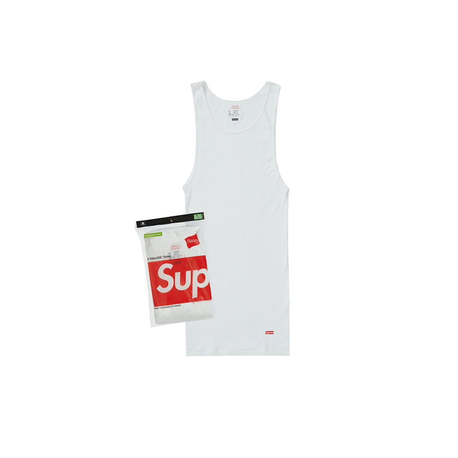 Pack de 3 Regatas Supreme x Hanes branco