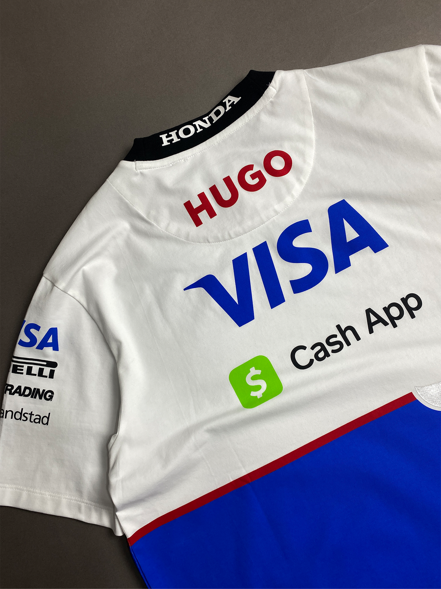 Camiseta Hugo Boss x RedBull F1 2023 Cash App Royal/White