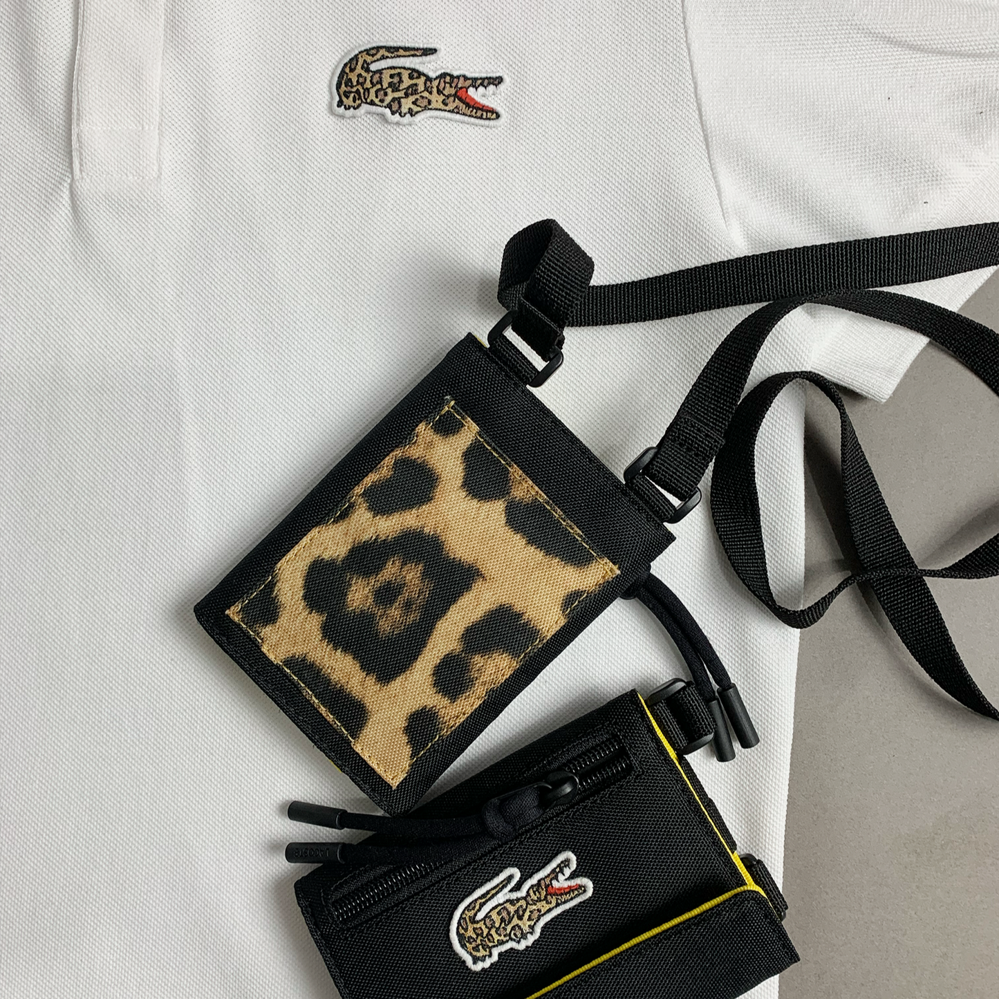 Carteira Lacoste x National Geographic Leopard