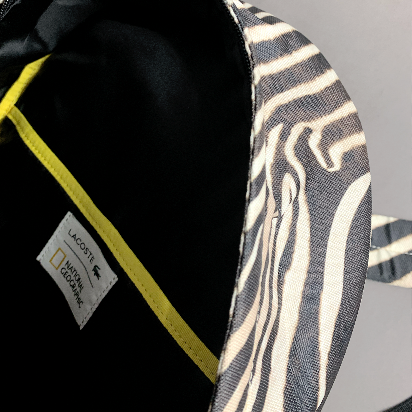 Mochila Lacoste x National Geographic Zebra