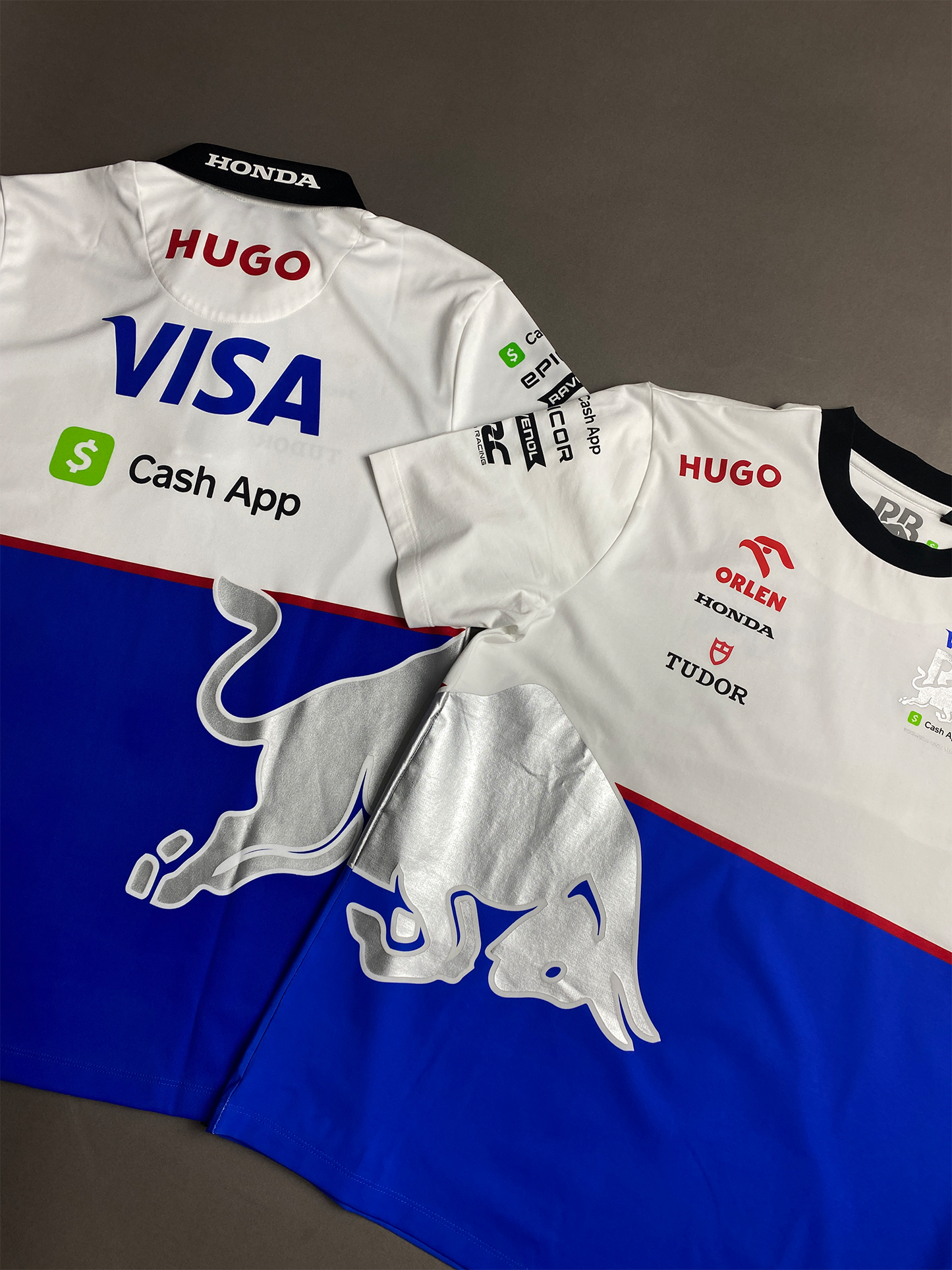 Camiseta Hugo Boss x RedBull F1 2023 Cash App Royal/White